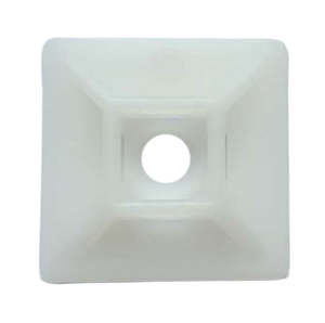 Cable Tie 19 x 19mm Mount Natural (Pkt100)
