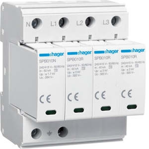 Earthing Lightning Protection 77: Surge Very Coarse 4P T2 TNS/TT 100kA Remote contact