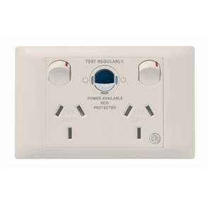 Excel Life Medical Sw Socket Dbl Horz Cleaner 10A 10mA Beige