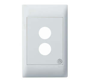 Excel Life Medical Grid & Plate 2Gang White