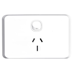 Other 81: Sleek Switch Socket Single 15A Horizontal