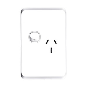 Other 81: Sleek Switch Socket Single 10A Vertical