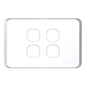 Sleek Switch Plate 4 Gang Only