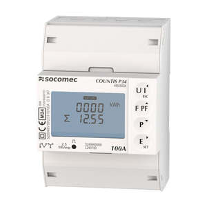 Switchingcontrol Relaydevice 87: P34 Energy Meter 3Ph 100A RS485 Pulse 4 DIN