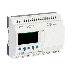 Zelio SR3 Smart Relay 24VDC 26I/O 16in 10x Relay Out Clock