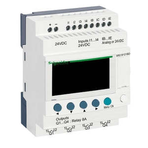 Zelio SR2 Smart Relay 24VDC 8in 4x Relay Output Clock