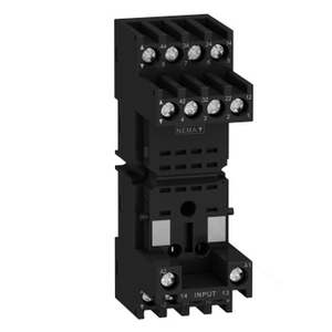 Control Equipment 9: Zelio Socket Mini Relay 4C/O Mixed Term for RXM 2 RXM4