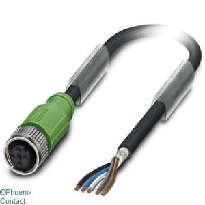 Optical Acoustic Values 101: SAC-5P-5.0-PUR/M12FS SHM12 Lead 5Pin Straight Screened 5m