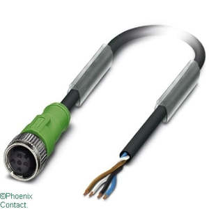 SAC-4P-5.0-PUR/M12FS Lead 4Pin Female Plug 5m Free End
