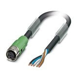 Optical Acoustic Values 101: SAC-5P-1.5-PUR/M12FS SH Lead 5Pin Female Plug 1.5m Free End