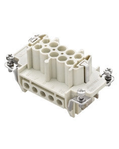 Electronic Components 12: Westec 10b Insert Female 16a 10p+e