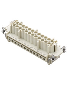 Electronic Components 12: Westec 24b Insert Female 16a 24p+e 1-24