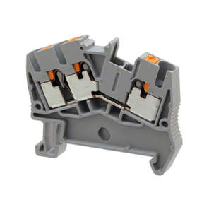 PTS 4-TWIN Terminal 4mm Push In grey