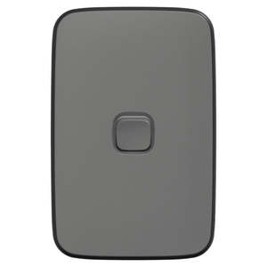Iconic Essence Switch Single Vertical 20A Ash Grey