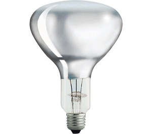 Incandescent 36: Lamp Heat R125 IR 275W 240V ES E27 Clear Hardglass IR275