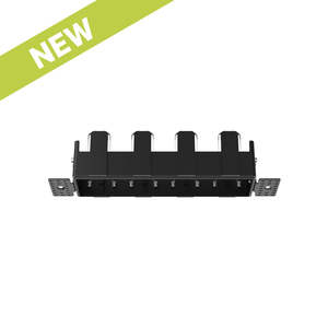Led Interior 214: Cevon Trimless Frame Rectangular Quad for M41 Module Black
