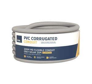 Conduit Cable Support Systems 4: Flexible Conduit 20mm MD Grey 25m roll