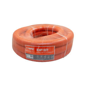 Conduit Cable Support Systems 4: Corrugated Conduit 63mm Orange (10m Roll) Per Metre