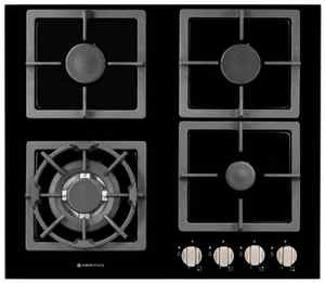 Hob 600mm 3x Gas Wok Glass