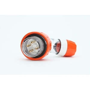 Plug Angled Key Way 4Pin 16A 500V 3Ph IP66