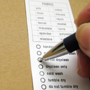 Products: Pre-Made Natural Cotton Printed Care Labels