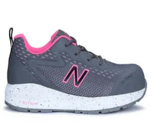Safety Footwear: NEW BALANCE LOGIC WOMENS GREY/PINK SAFETY SHOE, PAIR