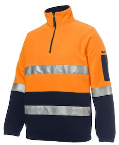 Hi Vis Jackets: 6DNPF JB's HV (D+N) 1/2 ZIP POLAR