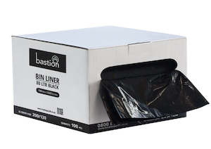 Toilet Papers: Bastion Bin Liner 80ltr Black in a Box