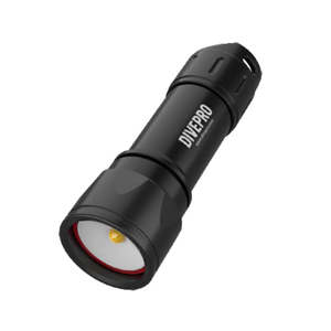 Video Lights: DivePro D6F Long Runtime Underwater Photo/Video Light (Twist Switch) 1050 Lumens