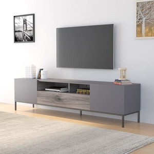 Burbank TV Stand, Grey, Fashionable? Solved