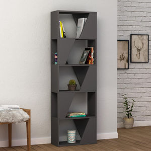 Kapaklı Bookcase - Anthracite, Aesthetic appeal? Solved