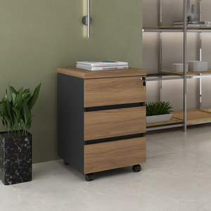 Resende Chest Of 3 Drawers - Nogal/ Black, Security and convenience? Solved