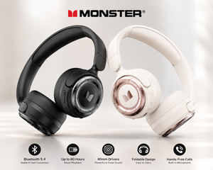 Electronics: Monster MQH08 Bluetooth Wireless Headset Foldable Handsfree Headphones (Free shipping)