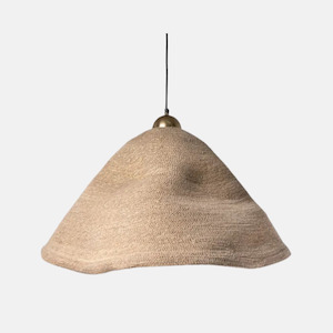 Lighting: Cone Seagrass Pendant