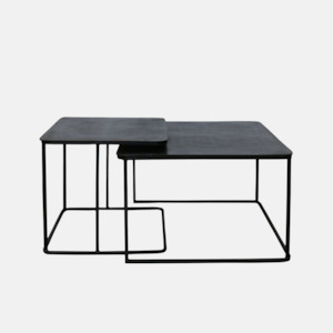 Saratoga Nesting Side Table Dark Bronze