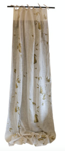 Linen Branche de Poire Curtains