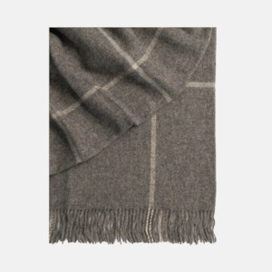Cushions Throws: Ranfurly Throw - Charcoal