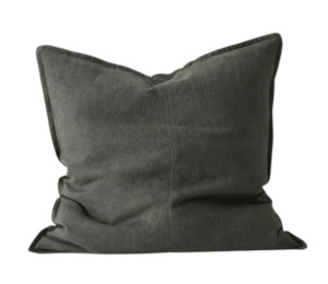 Como Linen Feather Filled Cushion - Khaki
