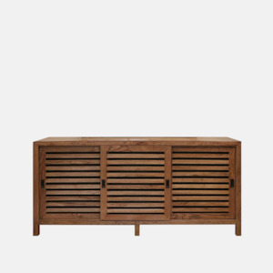 Sideboards: Nantucket Louvre Sideboard - Natural