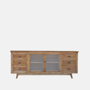 Greer Oak & Glass Sideboard