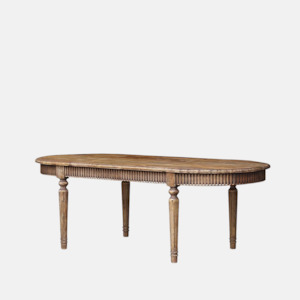 Dining Tables: Edwin Oval Elm Dining Table