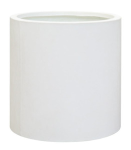 Planters: Mikonui Cylinder Planter - White Cement