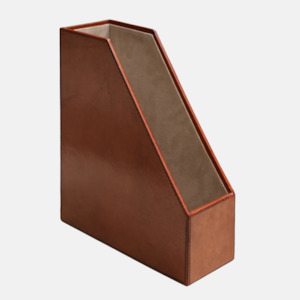 Leather: Leather Magazine Holder