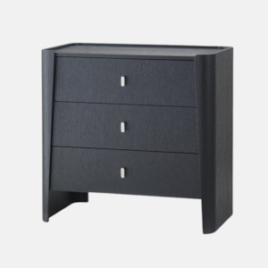 Sale: Regent 3 Drawer Bedside - Black