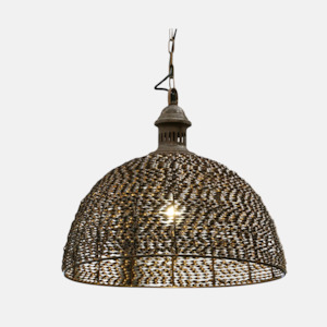 Toulouse Woven Pendant - Copper Bronze