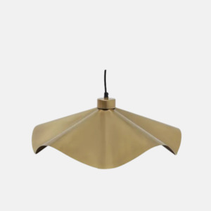 Pendants: Wave Pendant - Gold