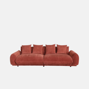 Sofas: Brooklyn 4 Seater Sofa - Paprika
