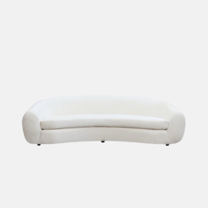 Sofas: Ormond Boucle Curved Sofa