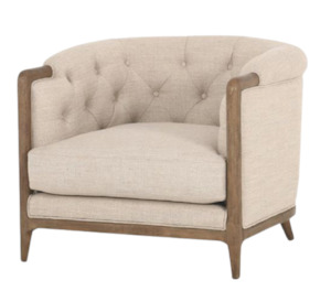 Armchairs: ELLSWORTH ARMCHAIR - NATURAL