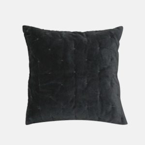 Velvet Euro Covers 2pcs - Coal